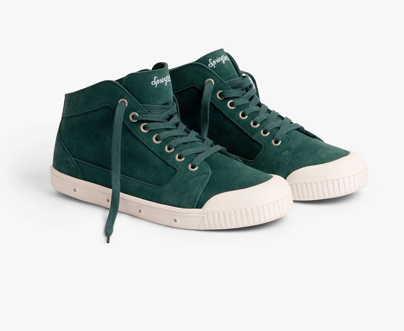 Spring Court M2 SILKY SUEDE Men's Trainers Green | South Africa-69CGAKHNT